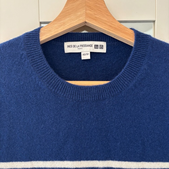 Ines de La Fressange x UNIQLO 100% Cashmere Crewneck Sweater - Picture 2 of 4